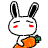 Thỏ ăn cà rốt